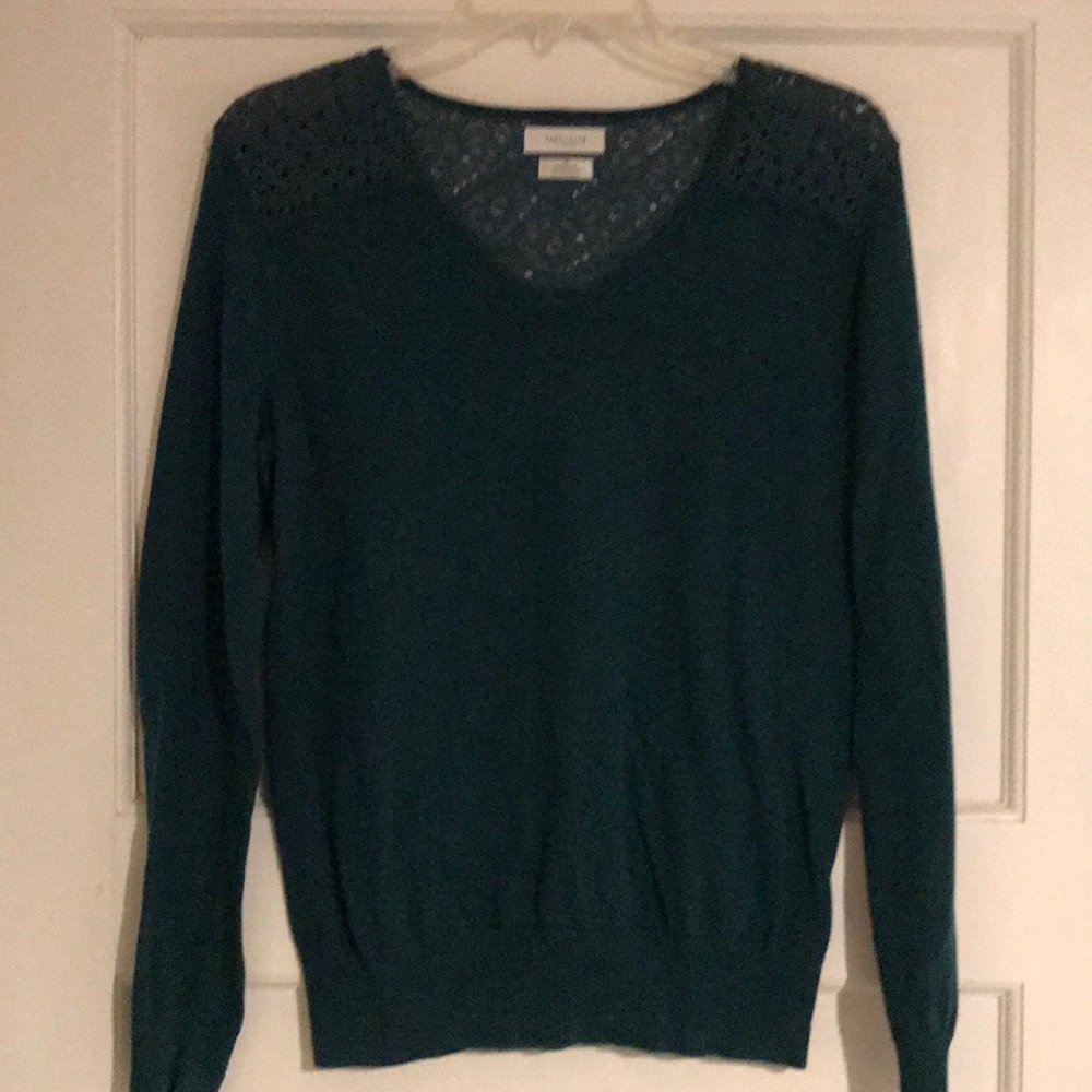 Teal long sleeve sweater